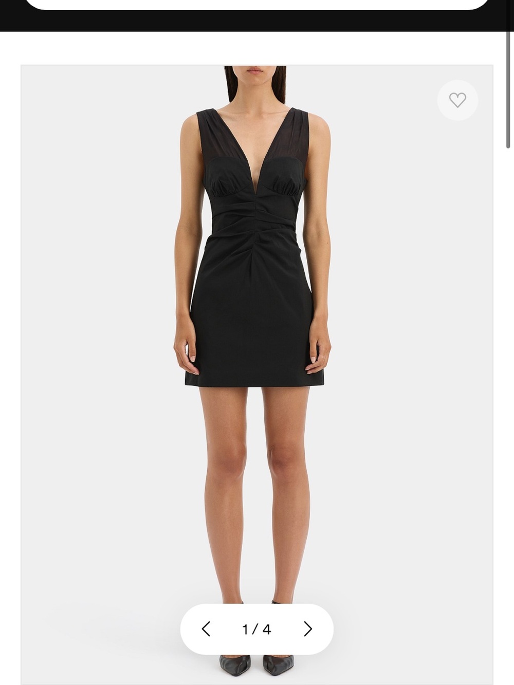 Sir. FLORENT MINI DRESS WITH DEEP V NECKLINE